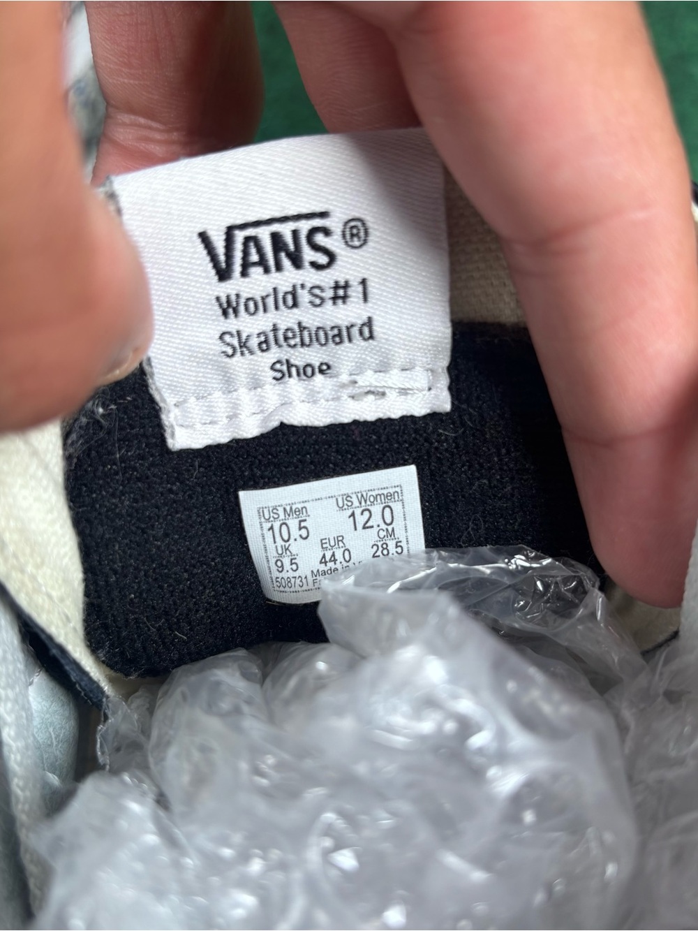 VANS Sk8-Hi Flash Skulls Black White High Top Men's Sneakers US 10.5 - Picture 6 of 6